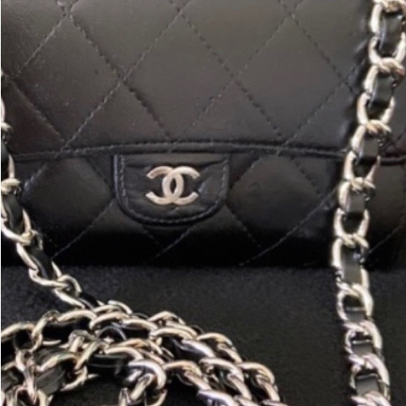 π€ β CHANEL Quilted WOC Wallet Chain Quilted Matelasse Crossbody Revamp - Picture 5 of 15